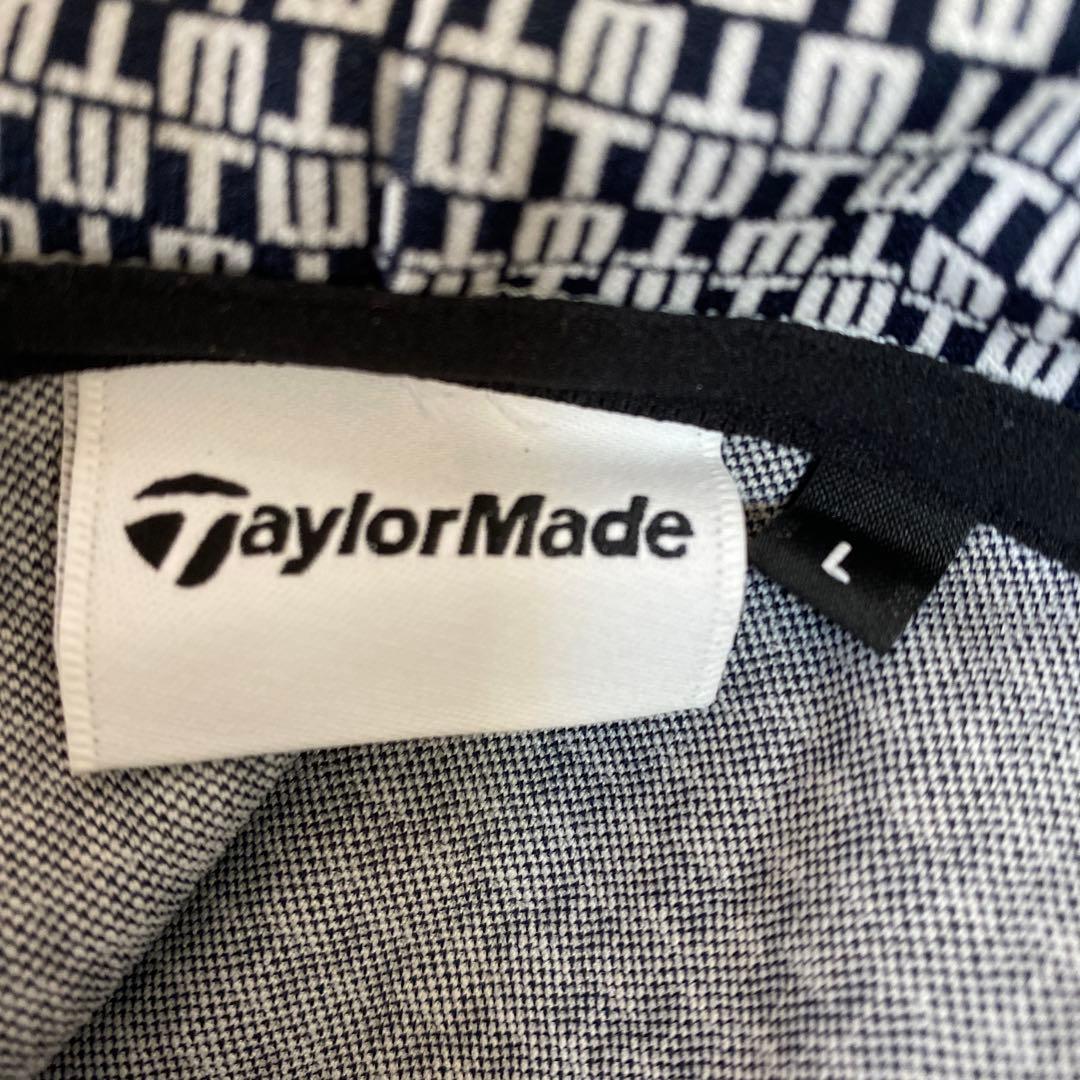 テーラーメイド パーカー 英字総柄 フードドローコードLサイズ