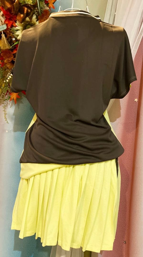 No.866 FILA スモーキーYELLOWのゲームシャツ☆XL☆新品☆