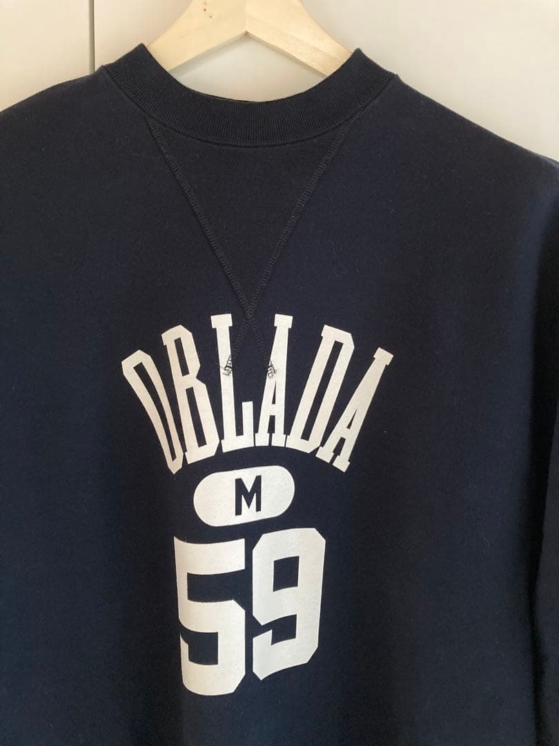 Oblada bshop別注COLLEGE SWEAT DRESS ワンピース