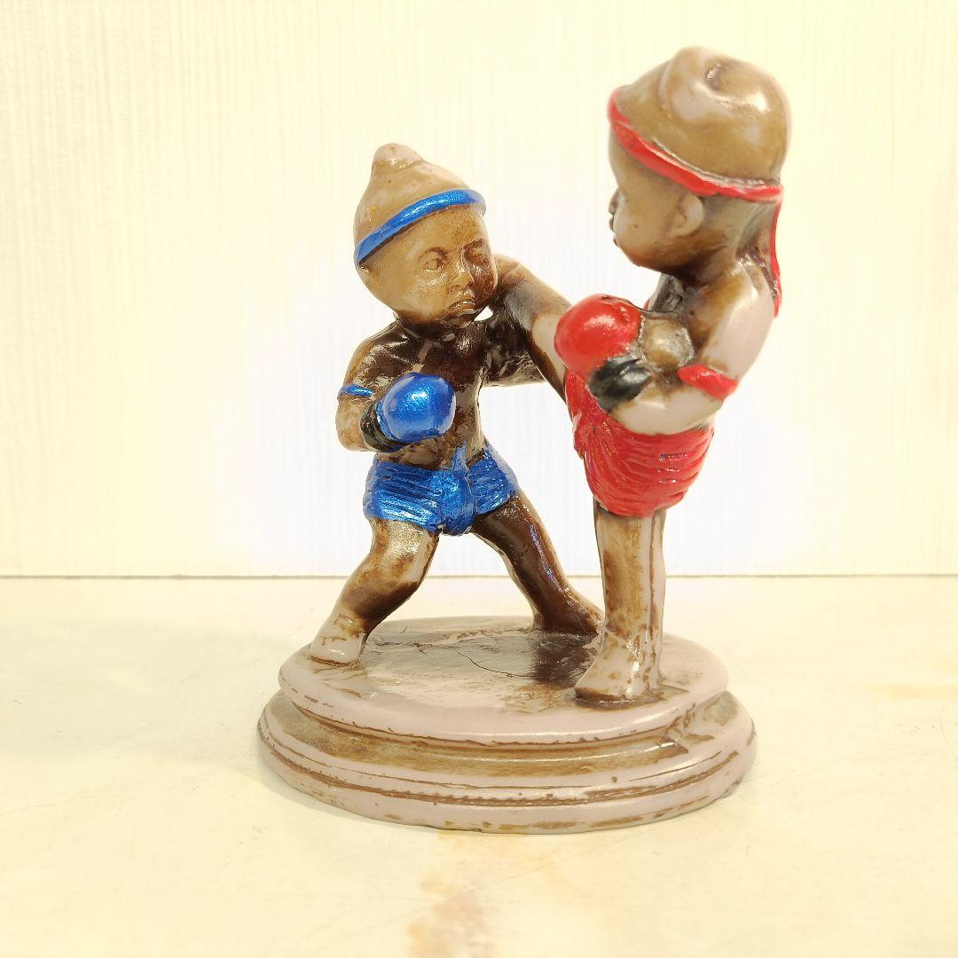 ヴィンテージ オブジェ ムエタイ ストーンカービング