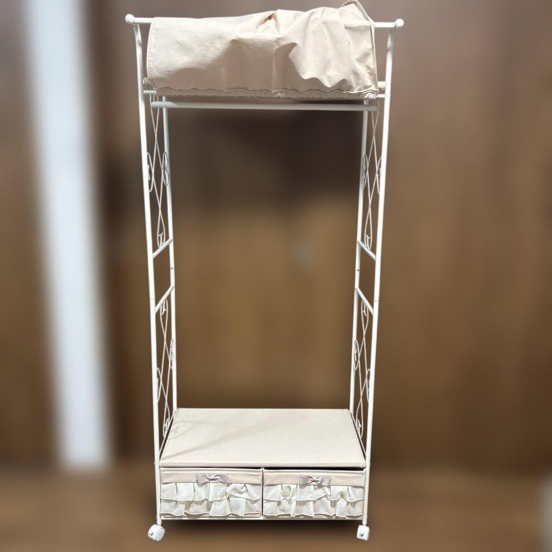 ハンガーラック　引き出し2杯