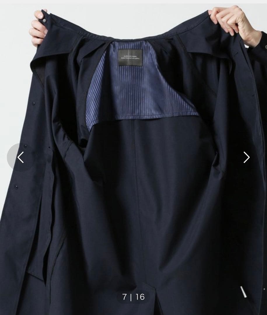 新品タグ付　ナノユニバース　ステンカラーコート