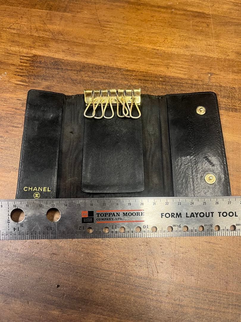 【断捨離】CHANEL ブラック レザー キーケース【値下げ依頼歓迎】