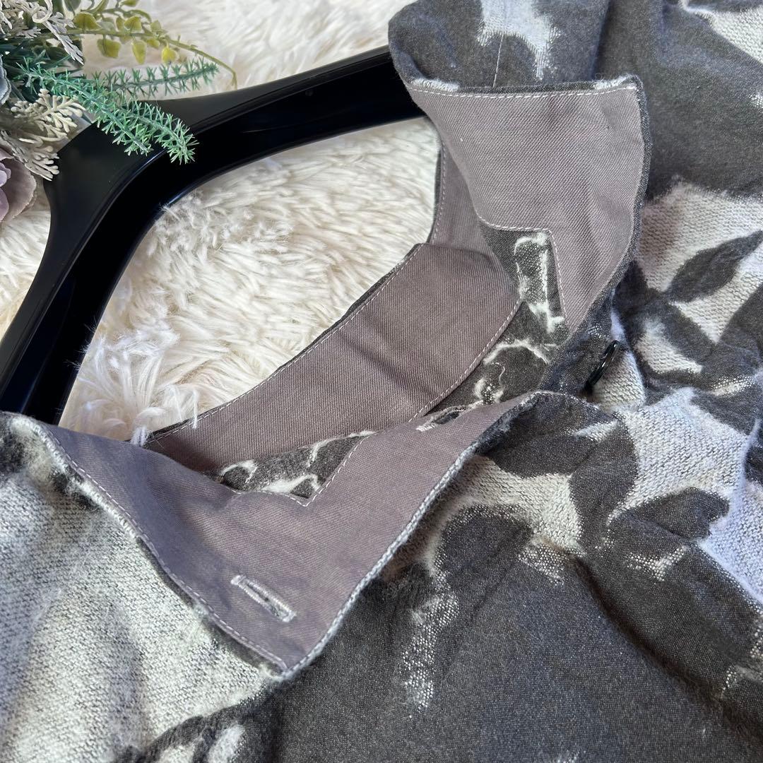 素敵★プランテーション ワンピース 花柄 総柄 グレー系 ロング ナチュラル