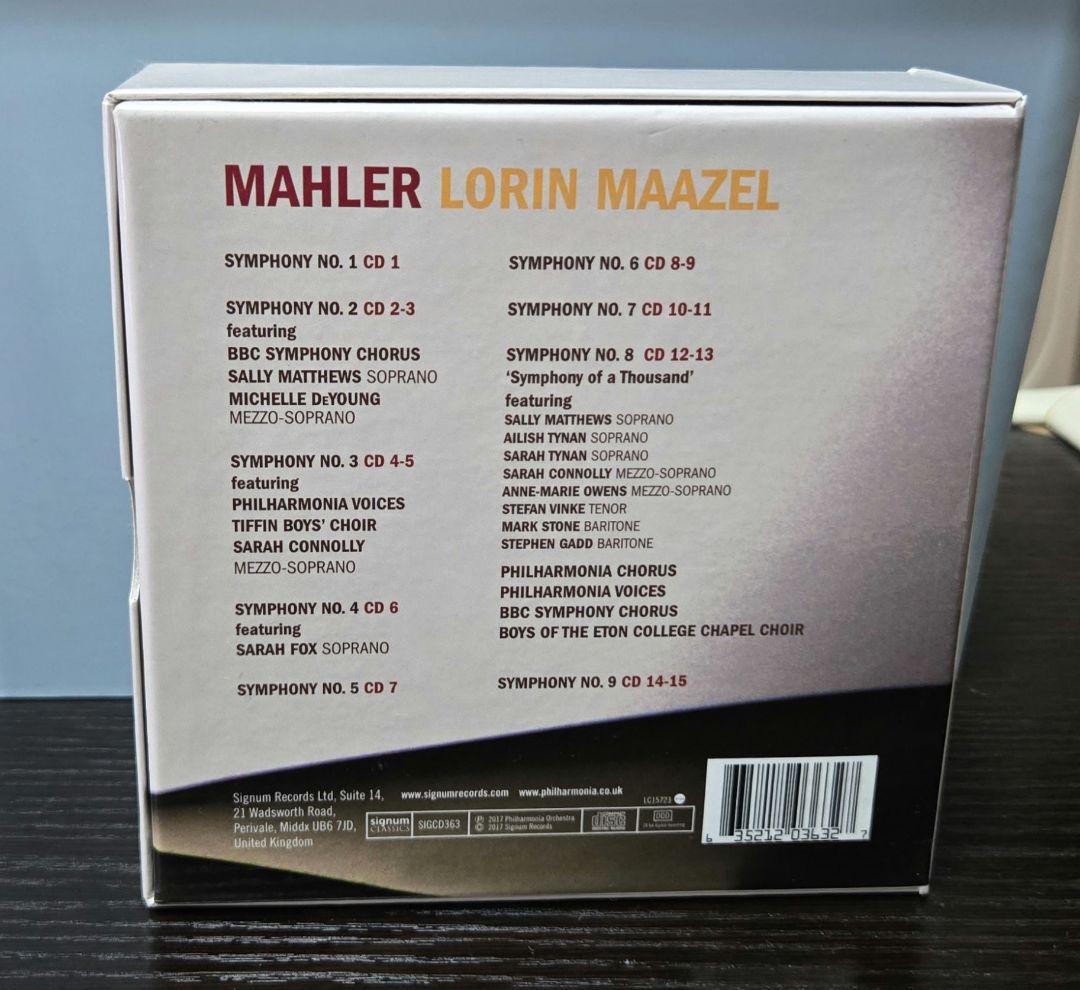 最終値 マゼール&フィルハーモニア管ライヴ マーラー/交響曲全集