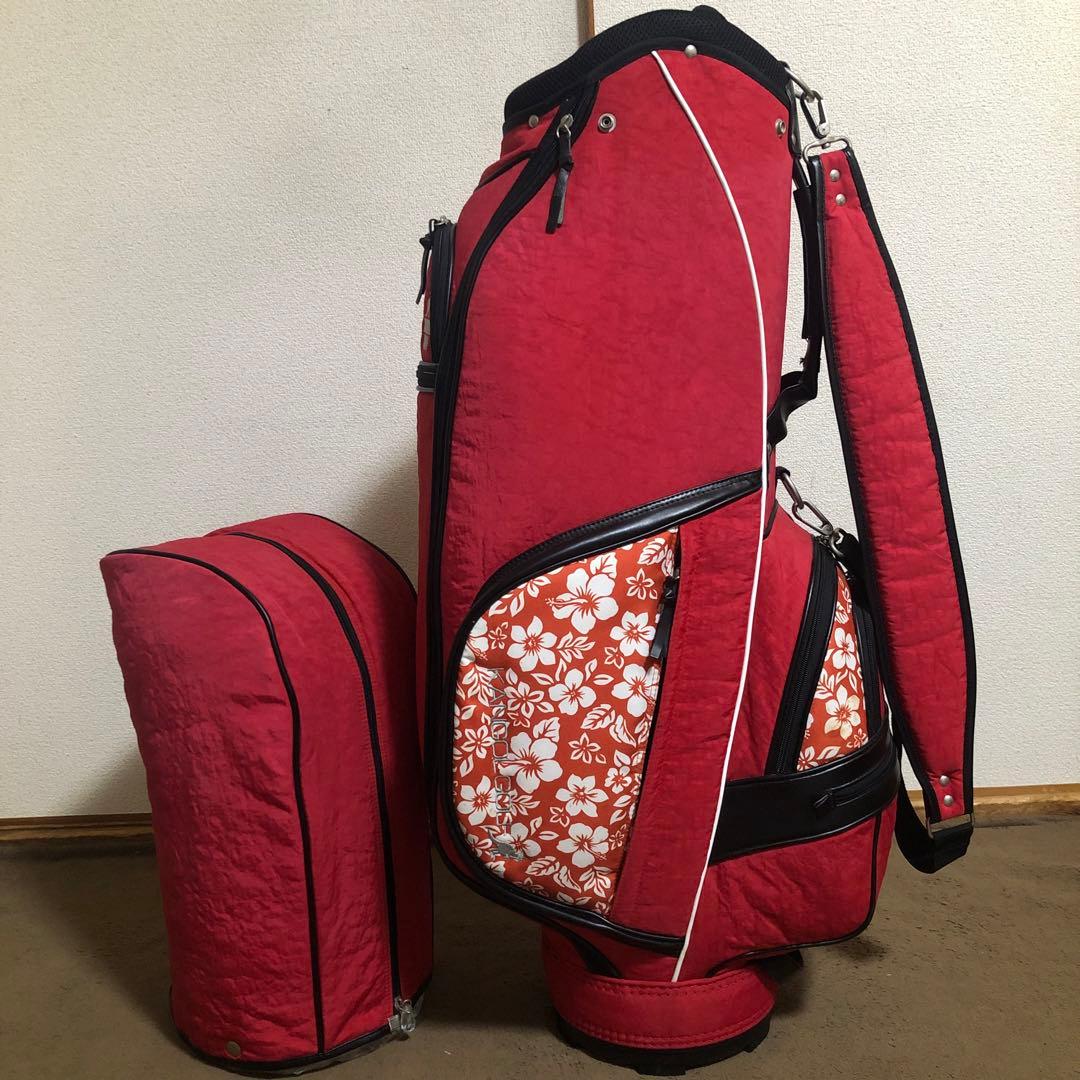 入手困難 高級ブランド カンゴール ハイビスカス ゴルフバッグ ほぼ新品 美品