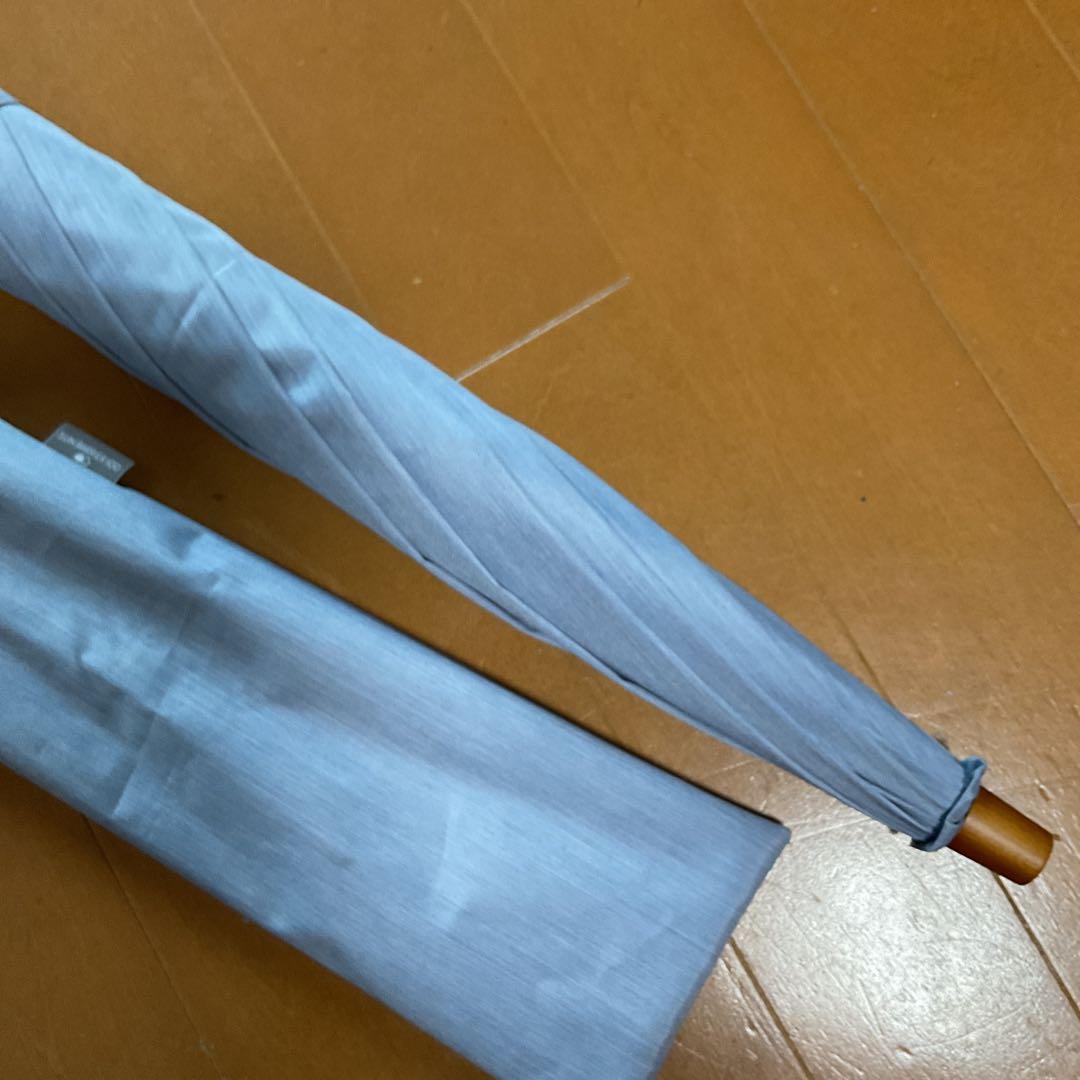 サンバリア100 日傘　2 段折り フロストブルー