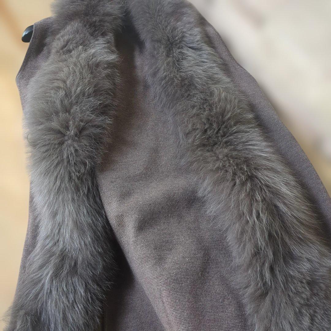 未使用♡theory luxeフォックスファーベスト ノースリーブ