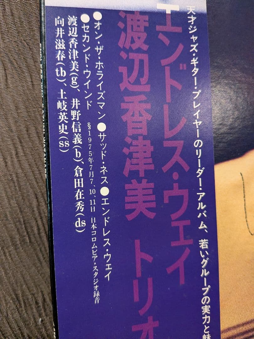 【エンドレス・ウェイ】　 渡辺香津美 LPレコード