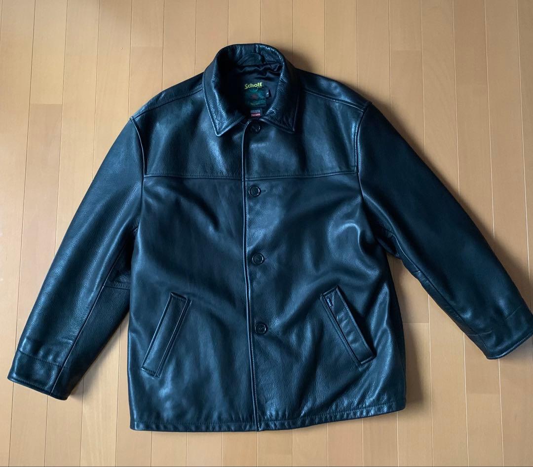 キムタク着 supreme schott leather car coat