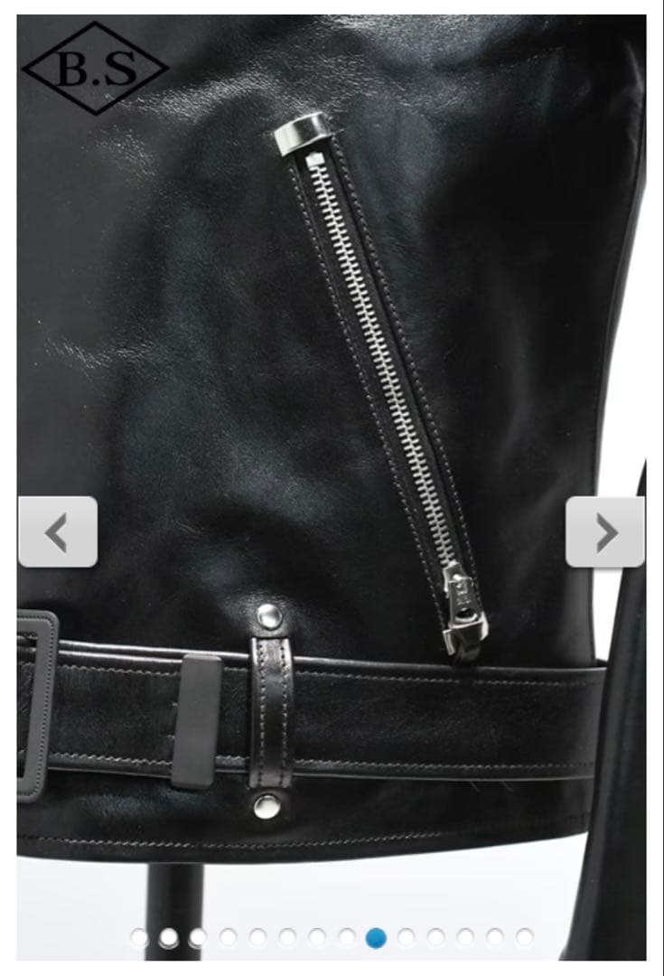 週末価格⭐️【茶芯】レインボーカントリー ダブルライダースジャケット ホースハイド