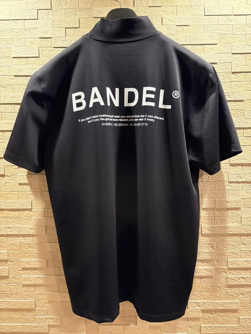 BANDEL ゴルフウェア ブラック モックネック XL