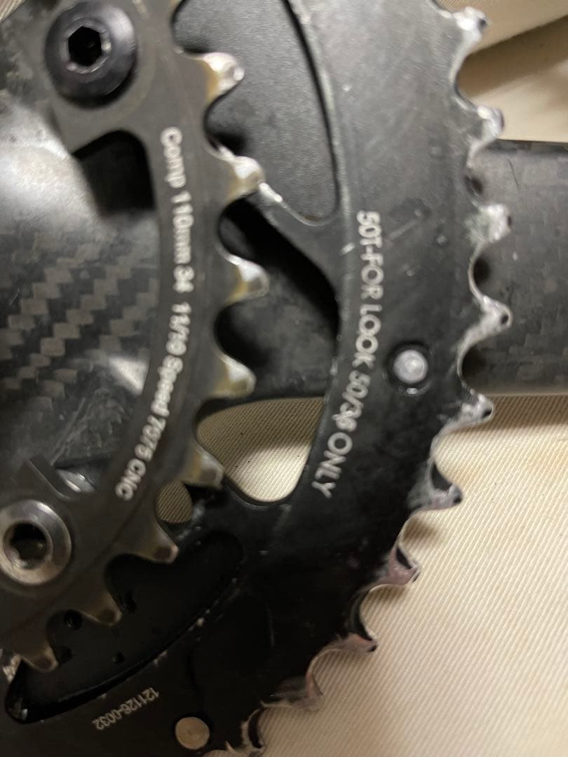 LOOK ZED2クランク　アウターインナーギアセット【値下げ】