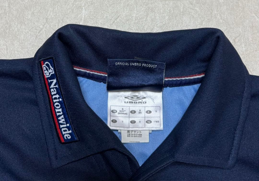 アンブロ　イングランド代表　ポロシャツ　ゲームシャツ　ユニフォーム　y2k