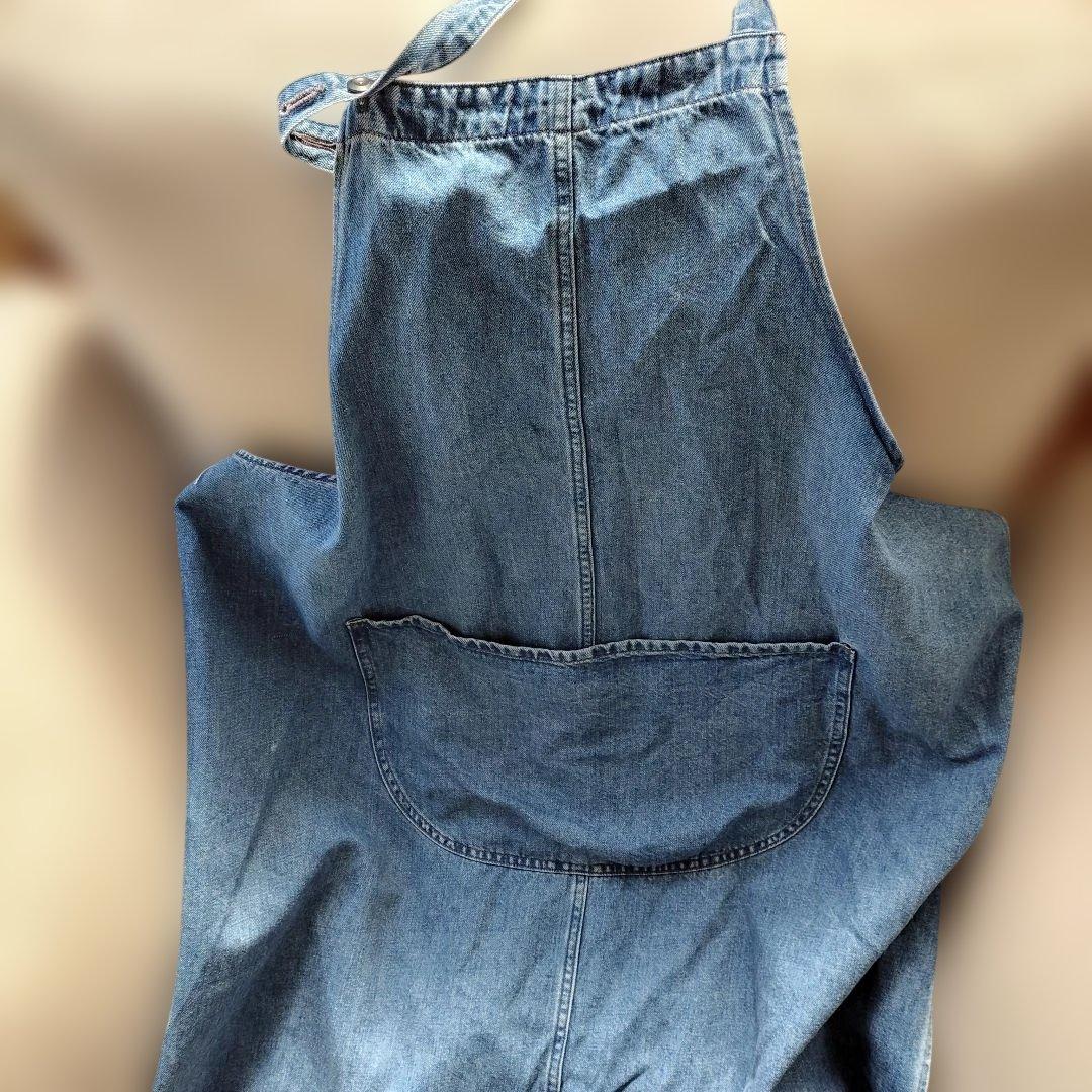 CUMO デニムエプロン ポケット付き 岡山デニム