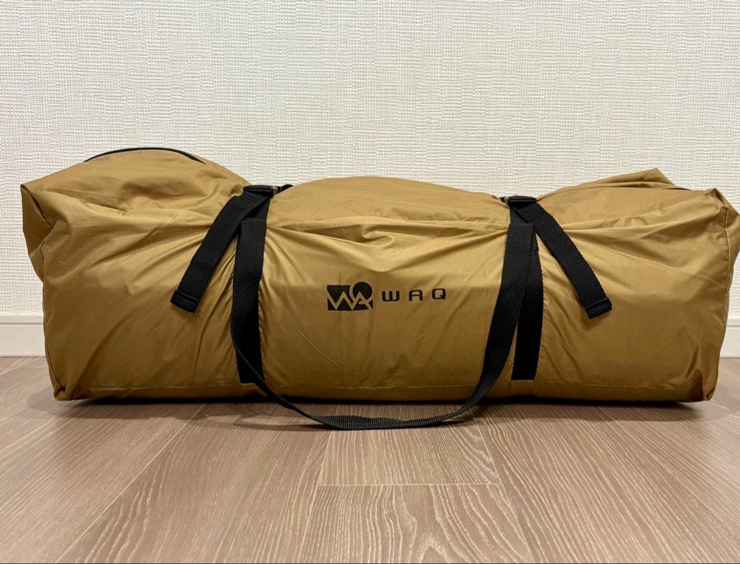 WAQ【寝具2点セット】インフレーター　マット 10cm 2WAY コット