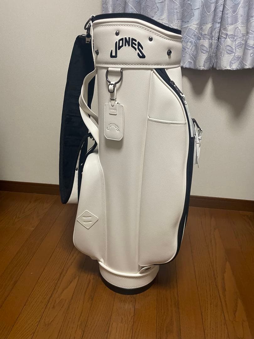 ジョーンズ【JONES】 キャディバッグ オールホワイト全面PVCレザー