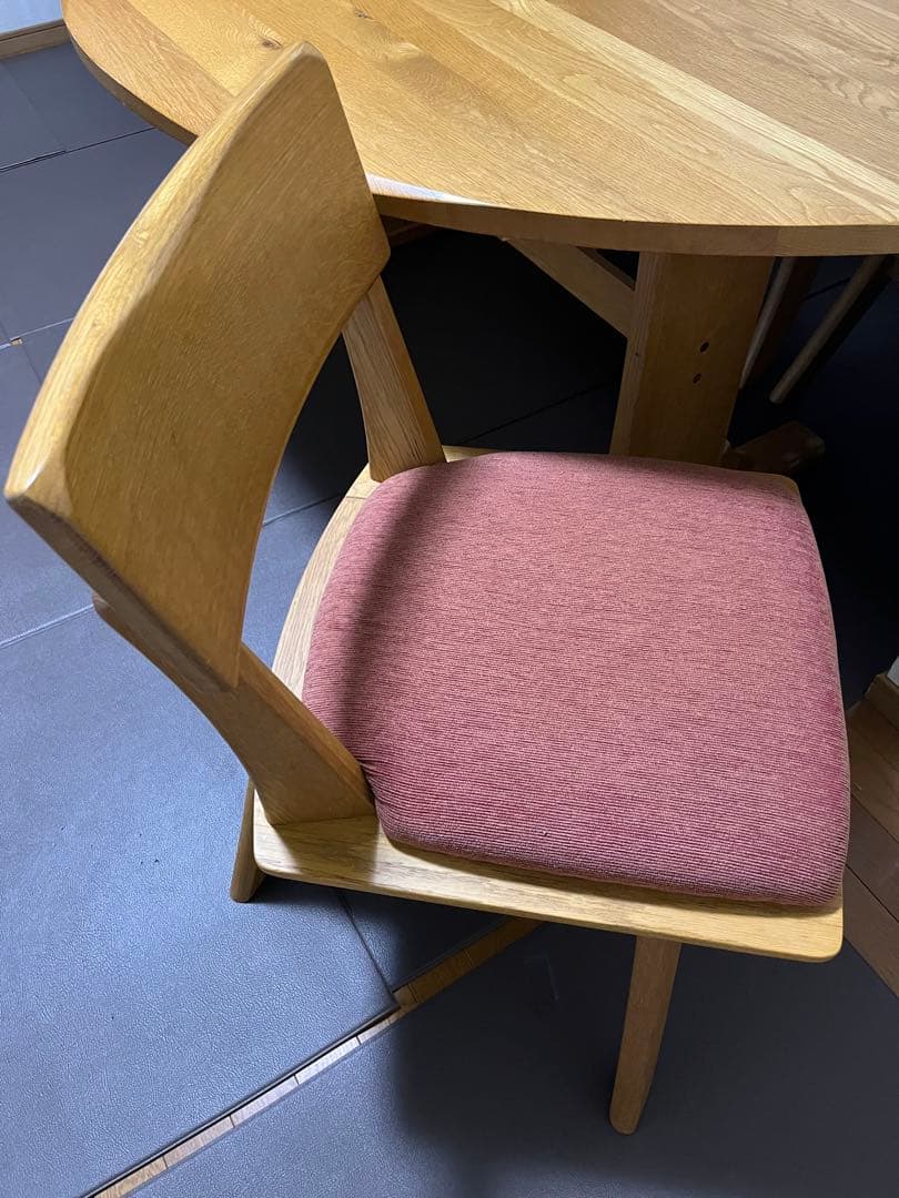 希少飛騨高山家具　180センチ半円形　ダイニングテーブル単品　椅子別出品中