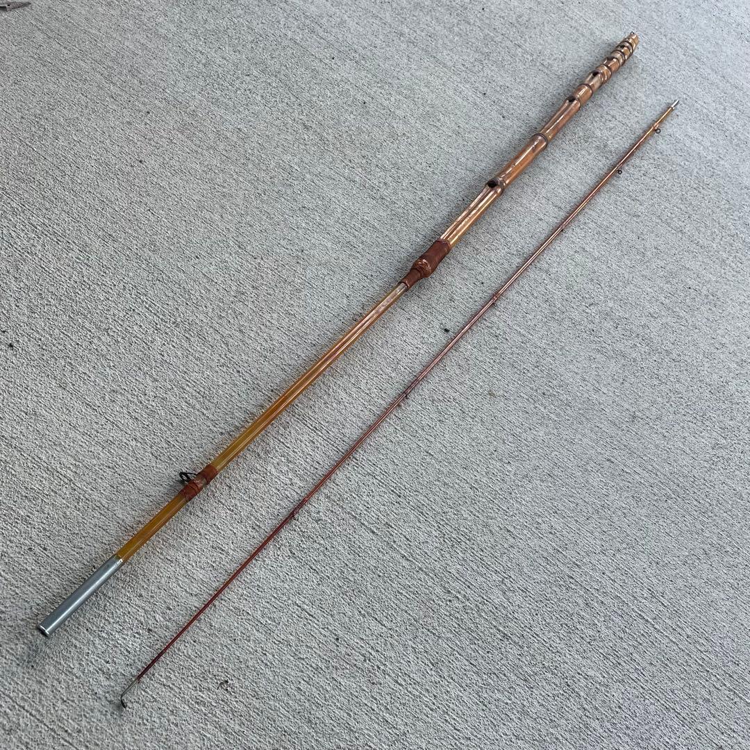 珍品☆手製和竿 8尺 2.4m 布袋竹 チヌ釣り ヘチ釣り 落とし込み ダンゴ