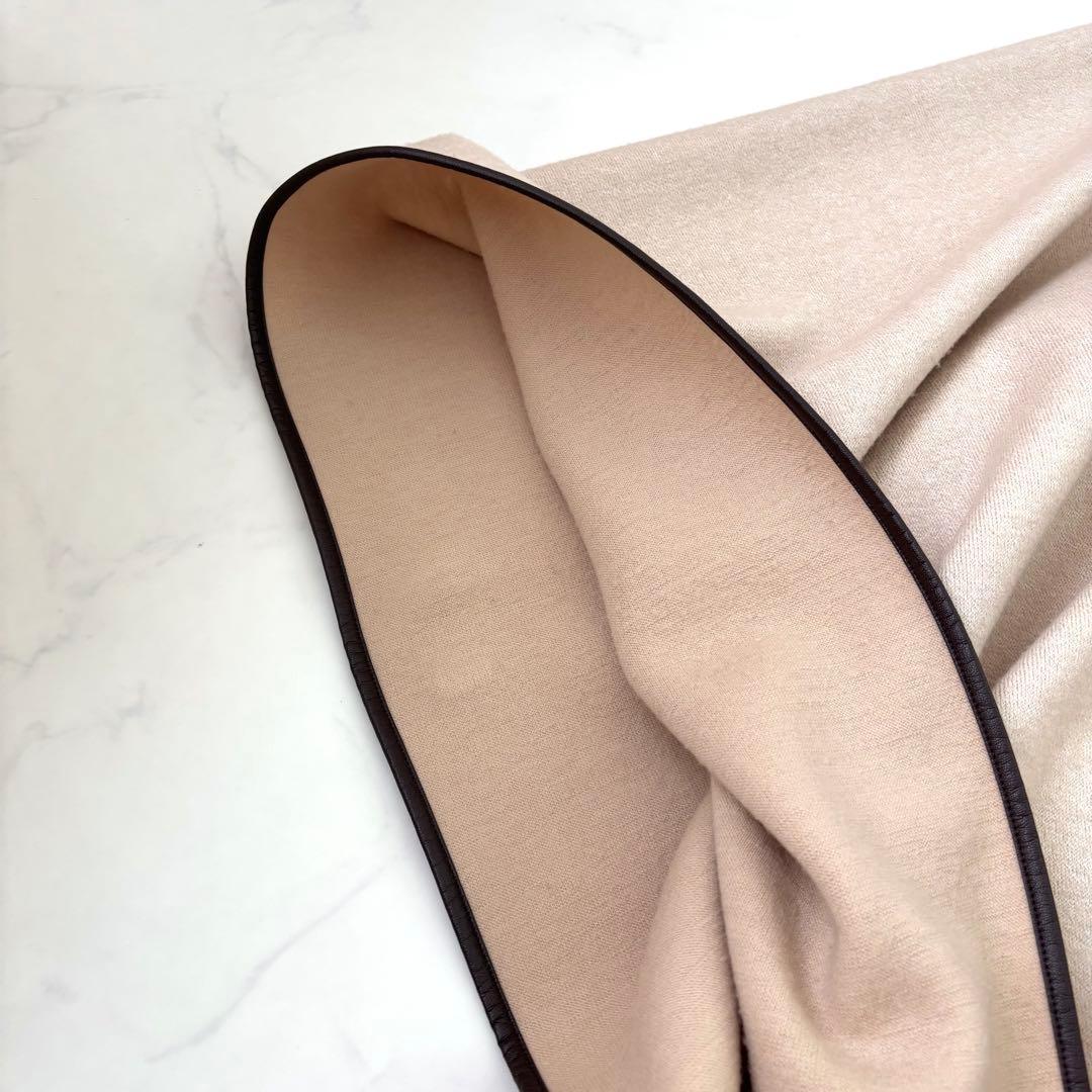 【極美品】トゥモローランド ウールコットンダブルフェイス ポンチョ リバーシブル