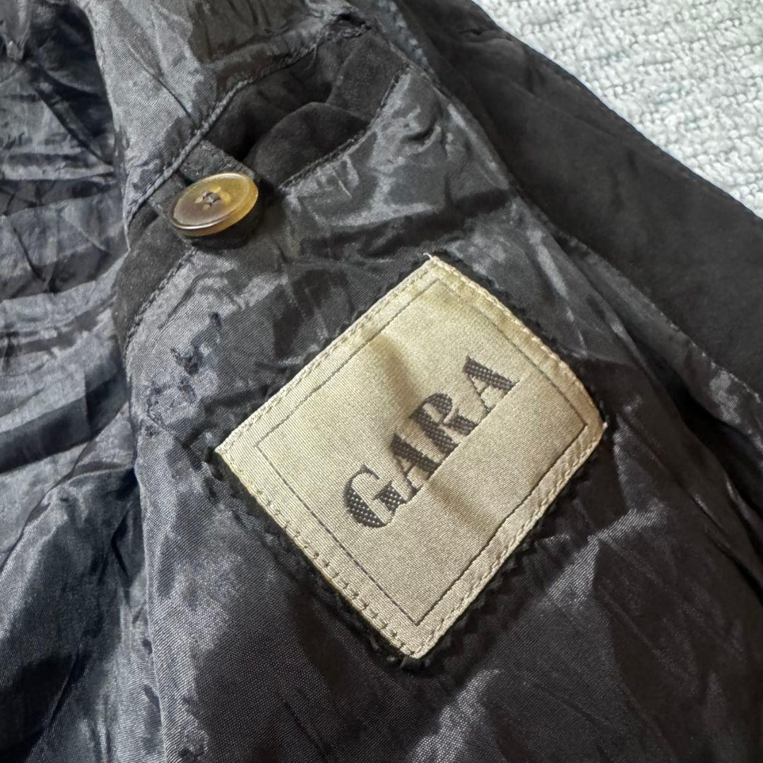 90s スエード バルスタージャケット ユーロ ヴィンテージ ブラック A1