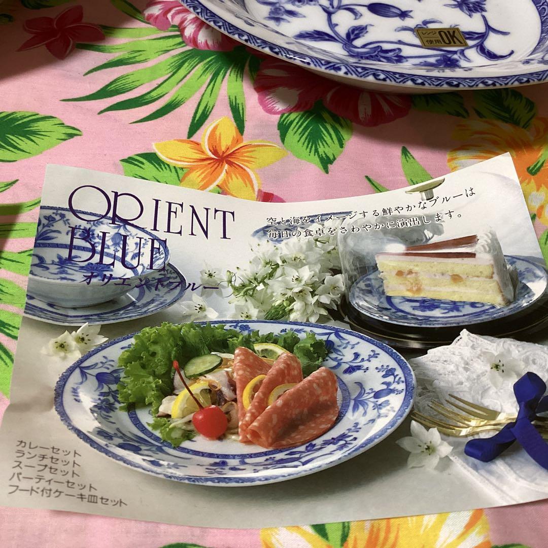 3111オリエントブルーカレー皿セット