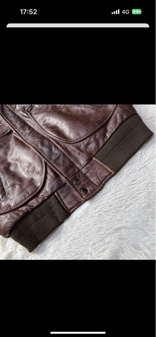 【90s】FREEDOM A-2フライトジャケット 牛革 ワッペン トップガン