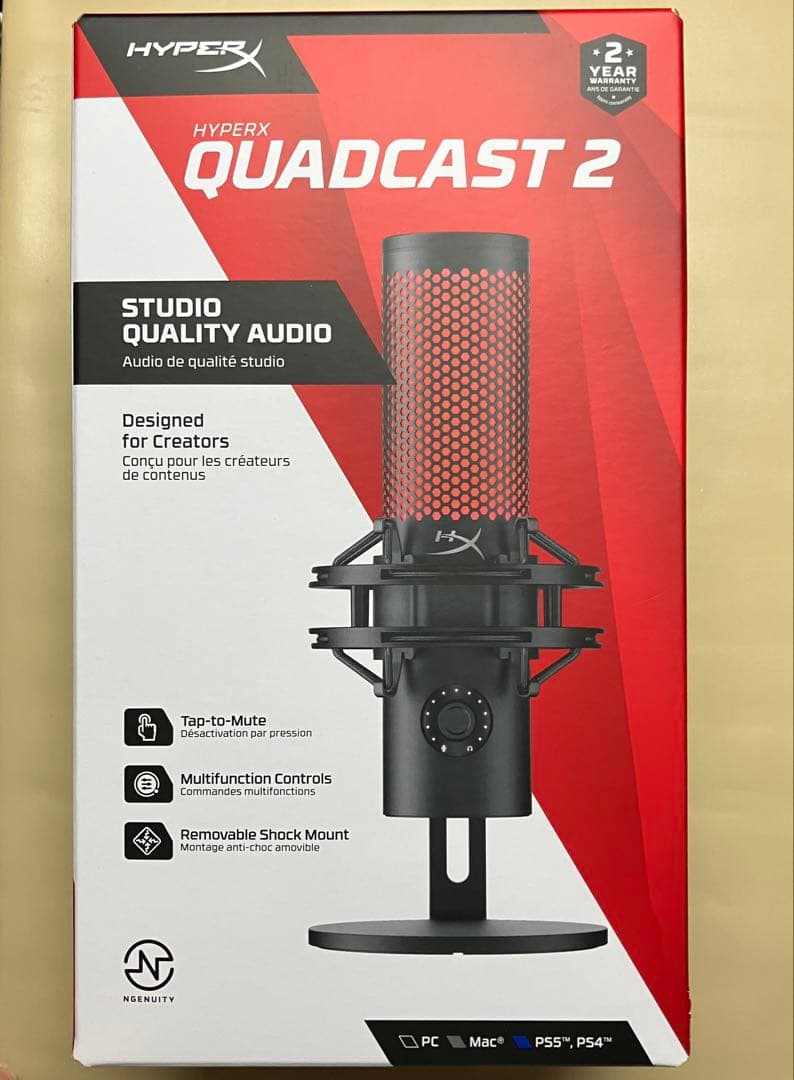 HyperX QUADCAST 2 コンデンサーマイク 未開封新品