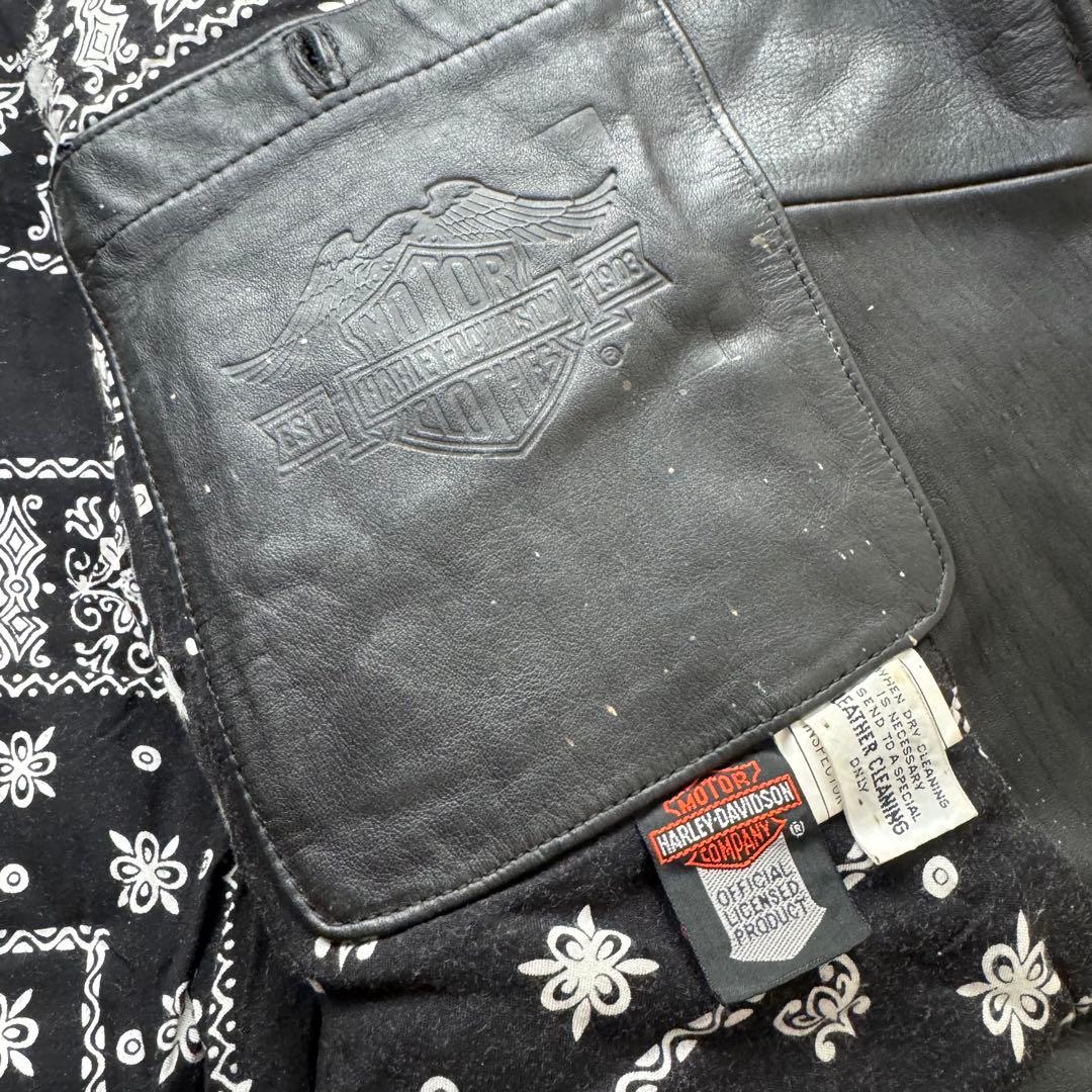 Harley Davidson ダブルライダースジャケット　ハーレー　USA製