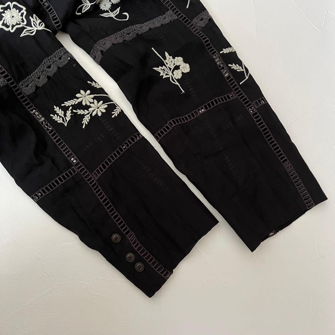 【meime様】Embroidery Patchwork Shirts