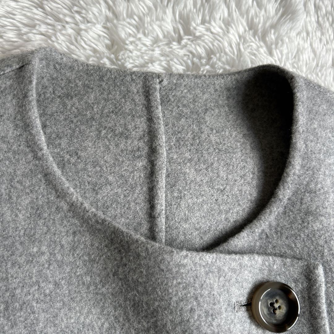 【美品】23区 ウールリバー ジレ　グレー