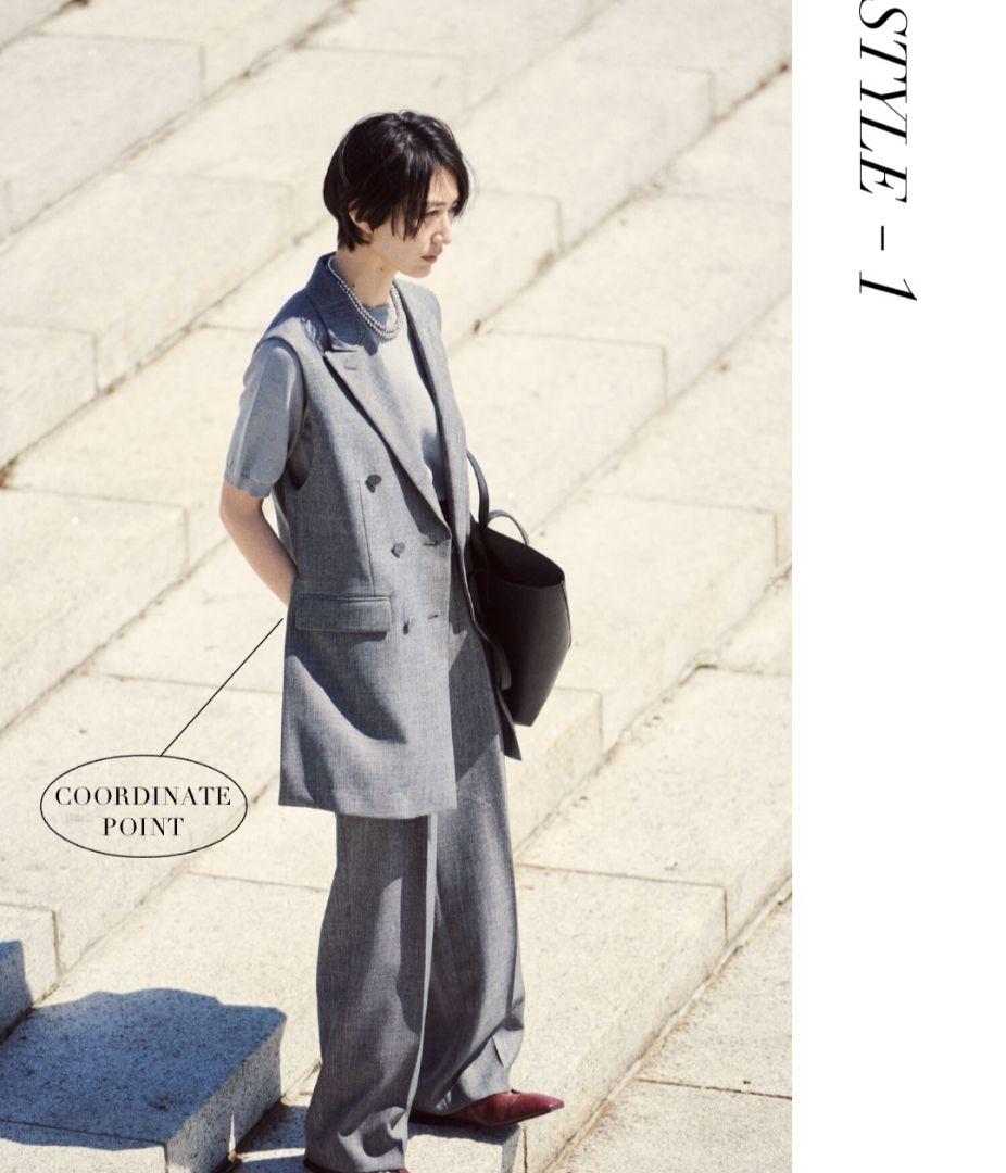 Mila owen ミラオーウェン サイドスリット テーラード ベスト ジレ