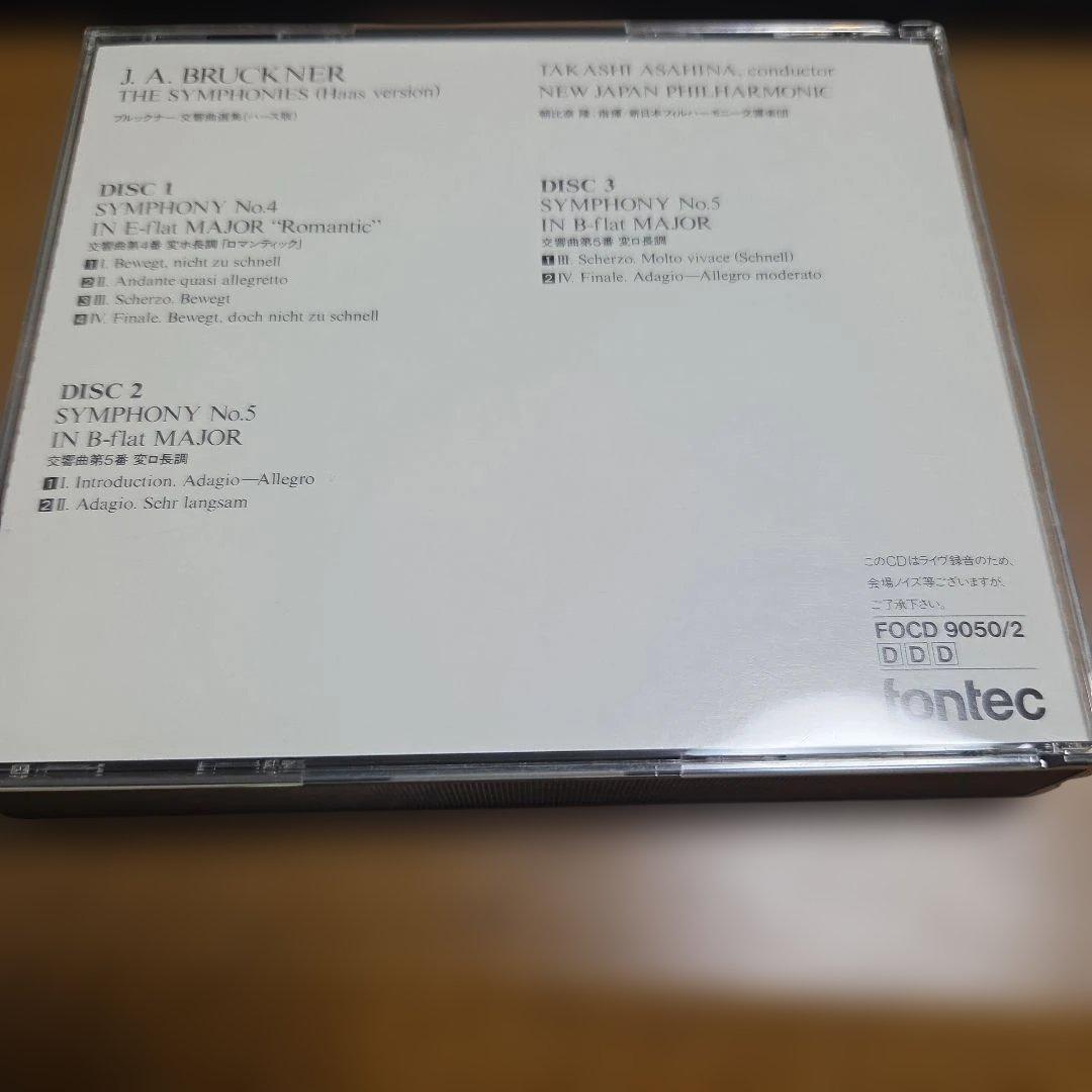 朝比奈隆指揮新日フィル　ブルックナー交響曲選集