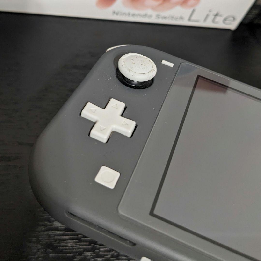 Nintendo Switch Lite グレー 本体　【箱・充電付】