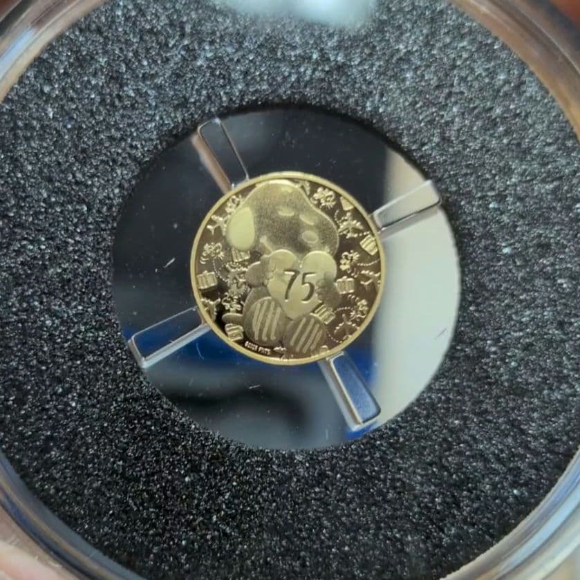 2025 フランス スヌーピー 75周年 プルーフ金貨