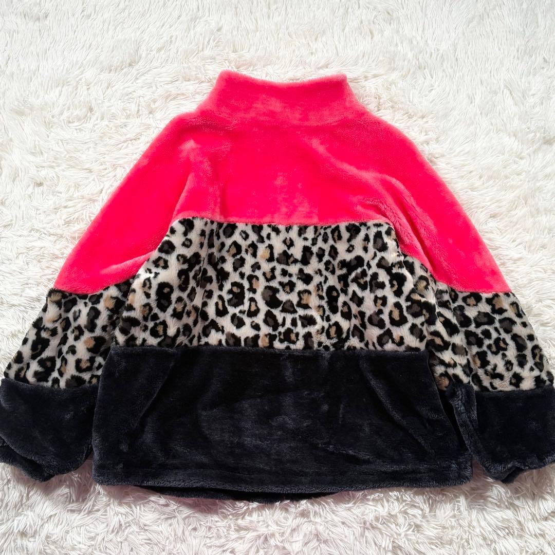 UGG アグ　フェイクファージャケット　ボア　オーバーサイズ　ヒョウ柄　S