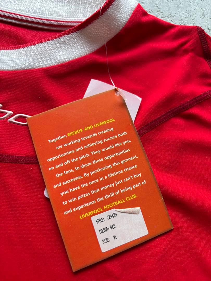 レア　02-04 リヴァプール　リーボック　ホームユニフォーム　新品未使用