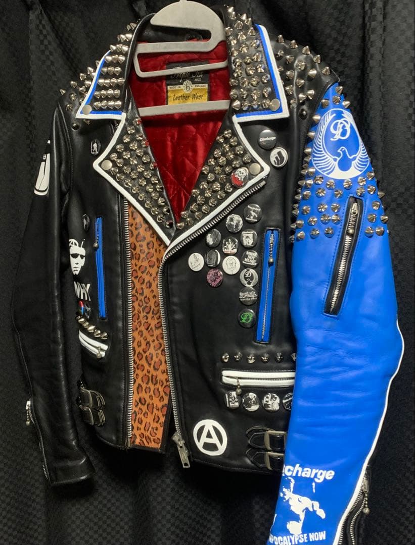 カズ　鋲ジャン　革ジャン　discharge