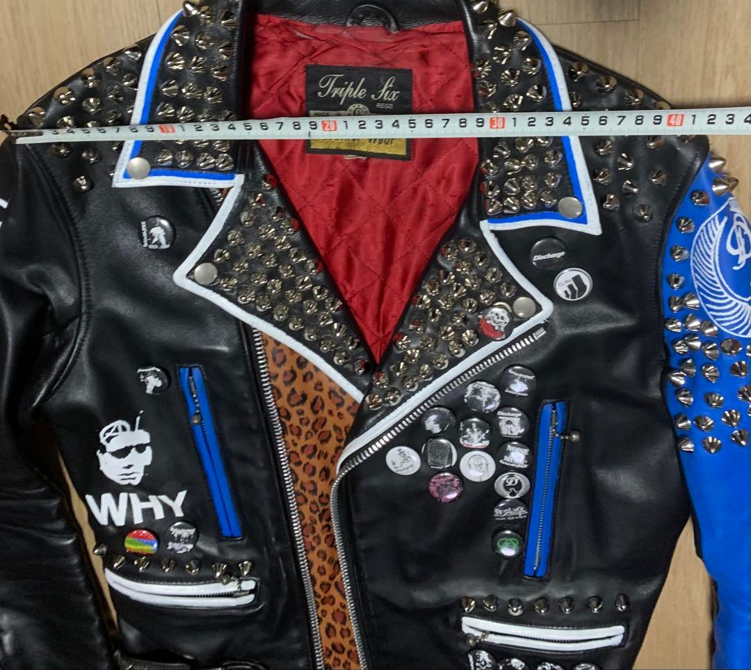 カズ　鋲ジャン　革ジャン　discharge