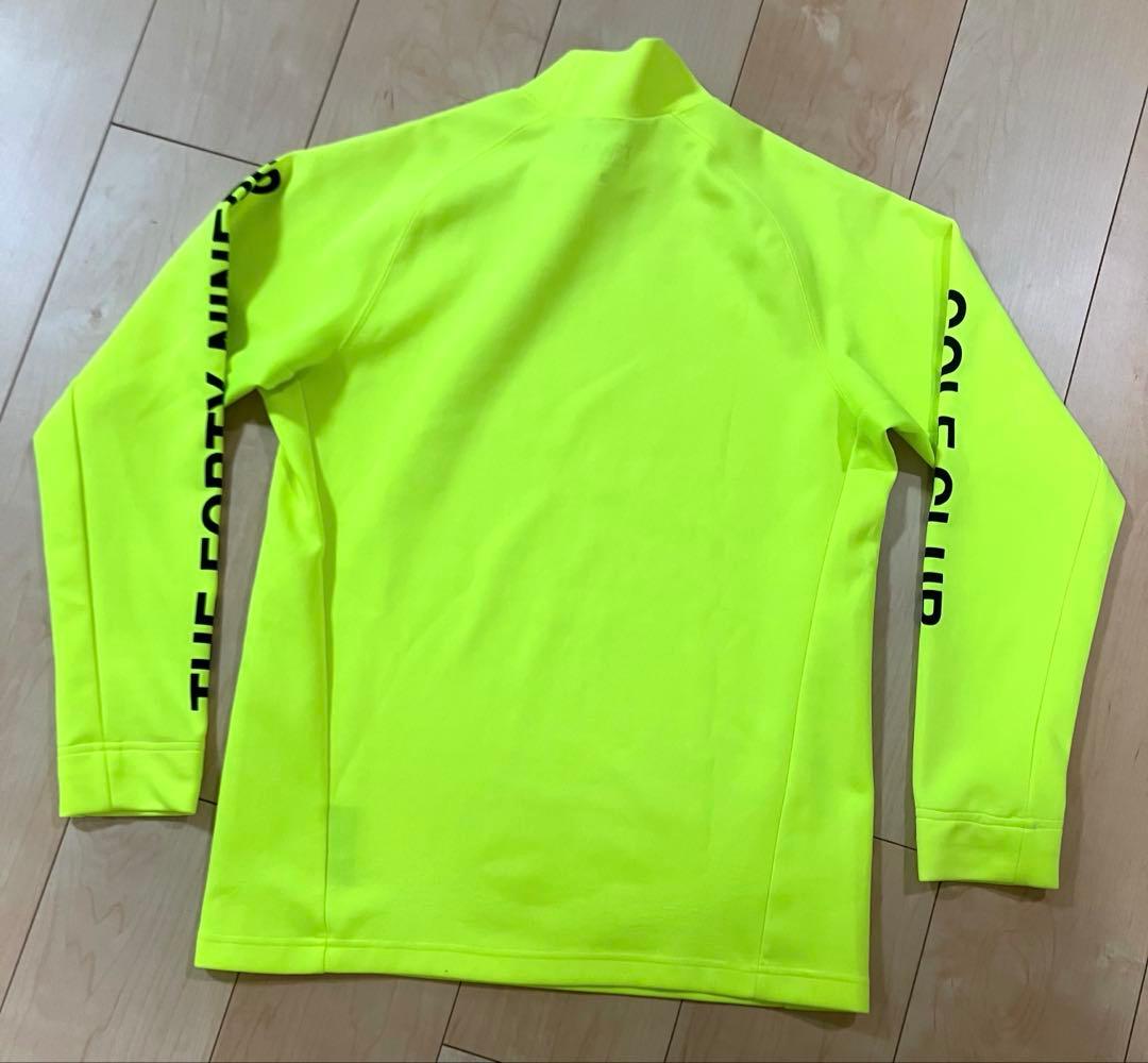 【美品】TFW49 モックネック蛍光イエロー 長袖シャツ M