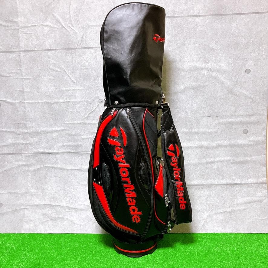TaylorMade ゴルフ キャディバッグ 9型 5分割 カート式 ブラック