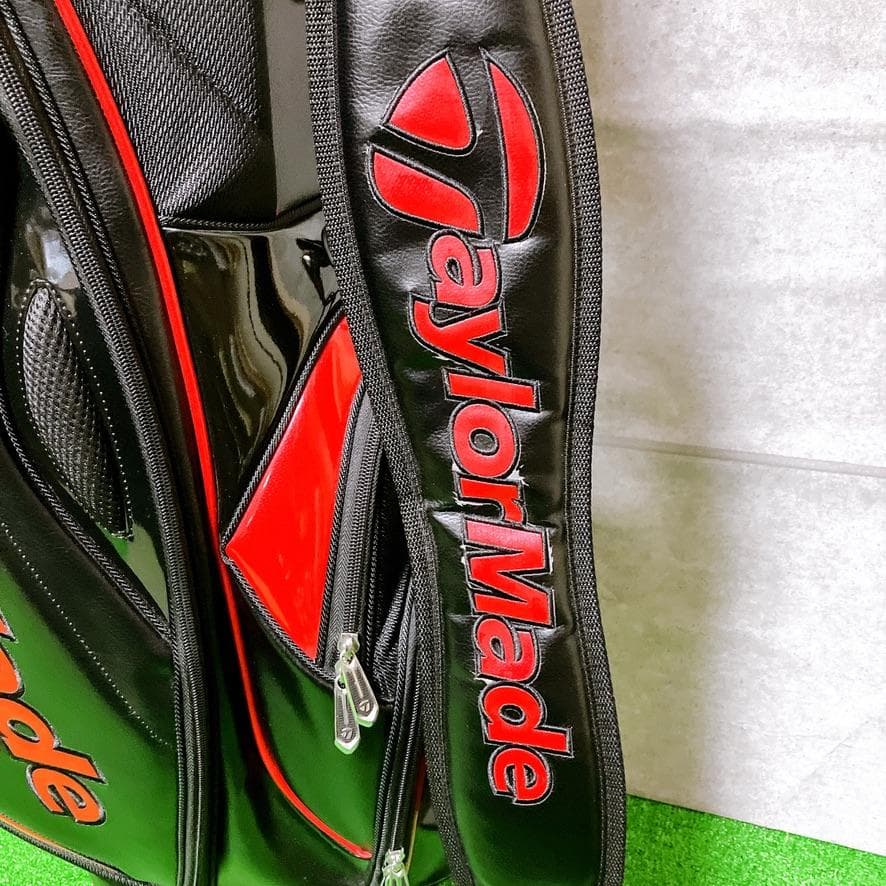 TaylorMade ゴルフ キャディバッグ 9型 5分割 カート式 ブラック