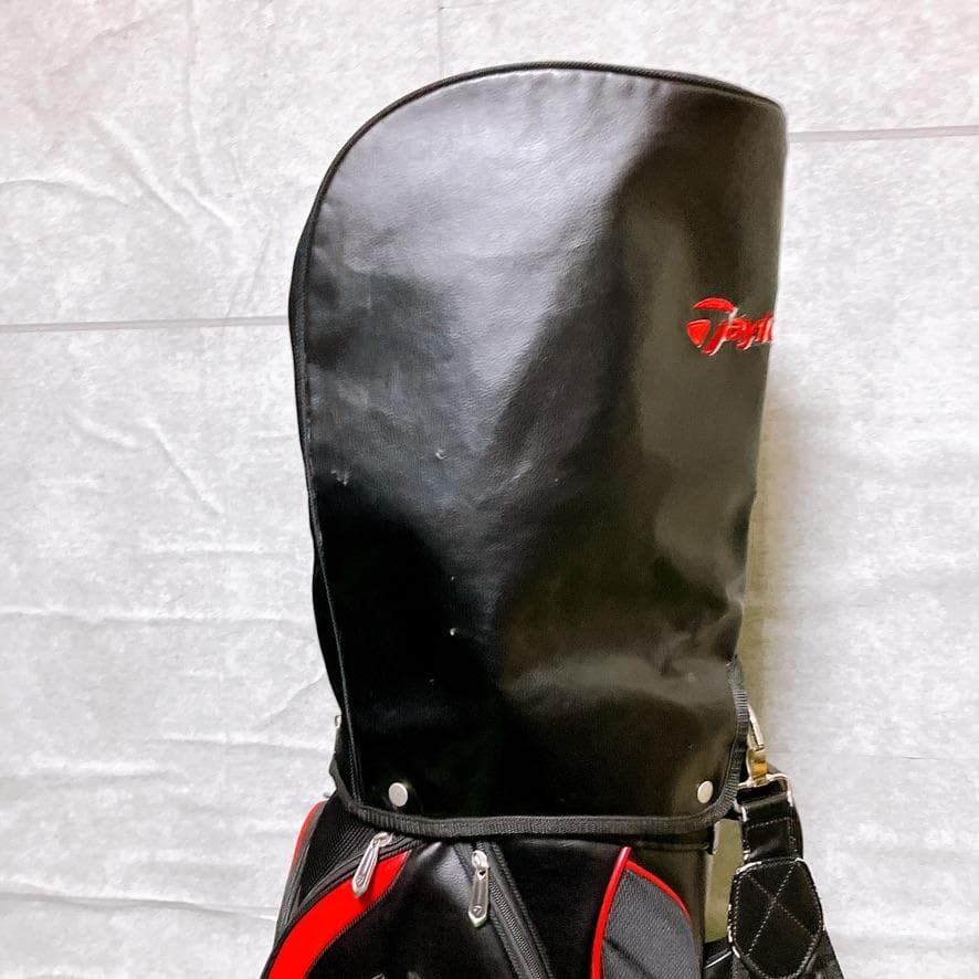 TaylorMade ゴルフ キャディバッグ 9型 5分割 カート式 ブラック