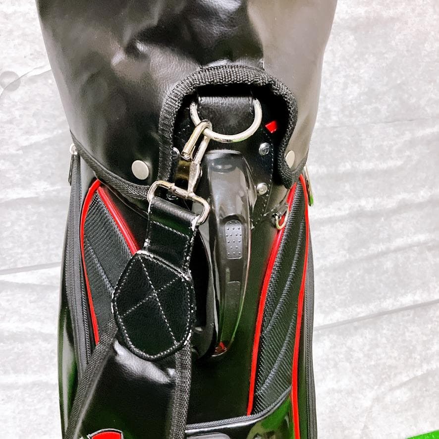 TaylorMade ゴルフ キャディバッグ 9型 5分割 カート式 ブラック