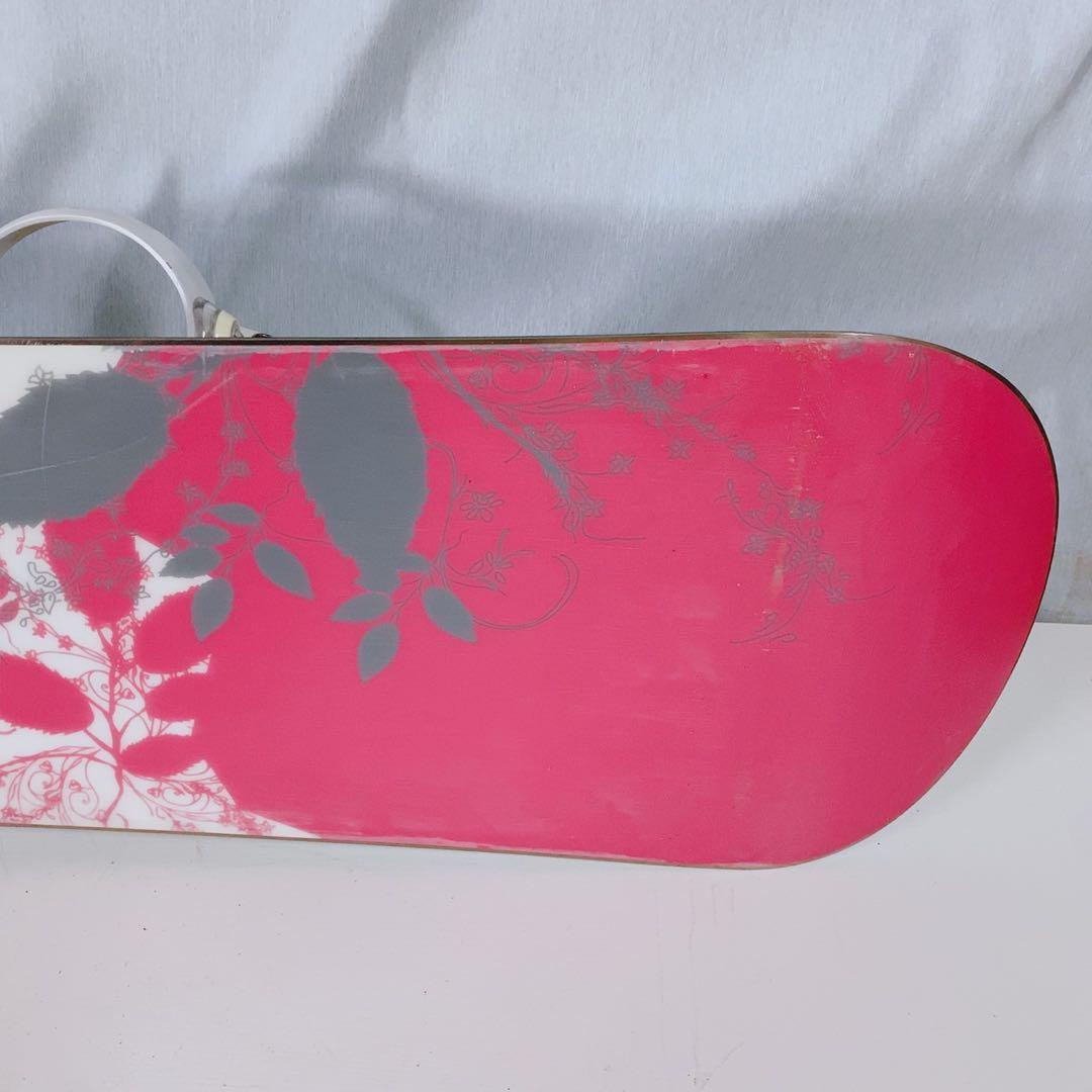 スノーボード 板 スプーン ANGEL ビンディングセット ホワイト ピンク