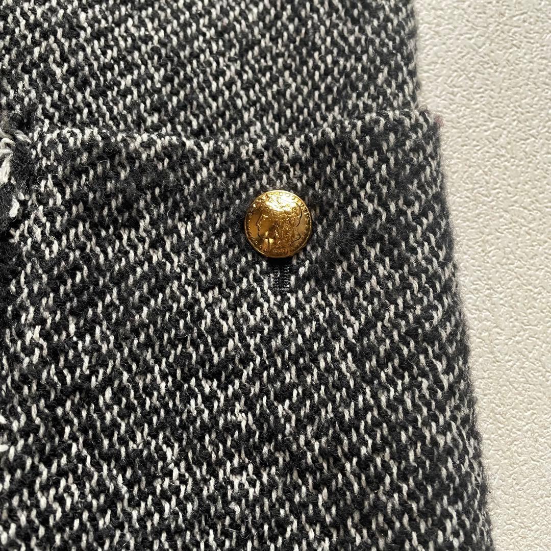 DRESSTERIOR ツイードジレ　金ボタン　36