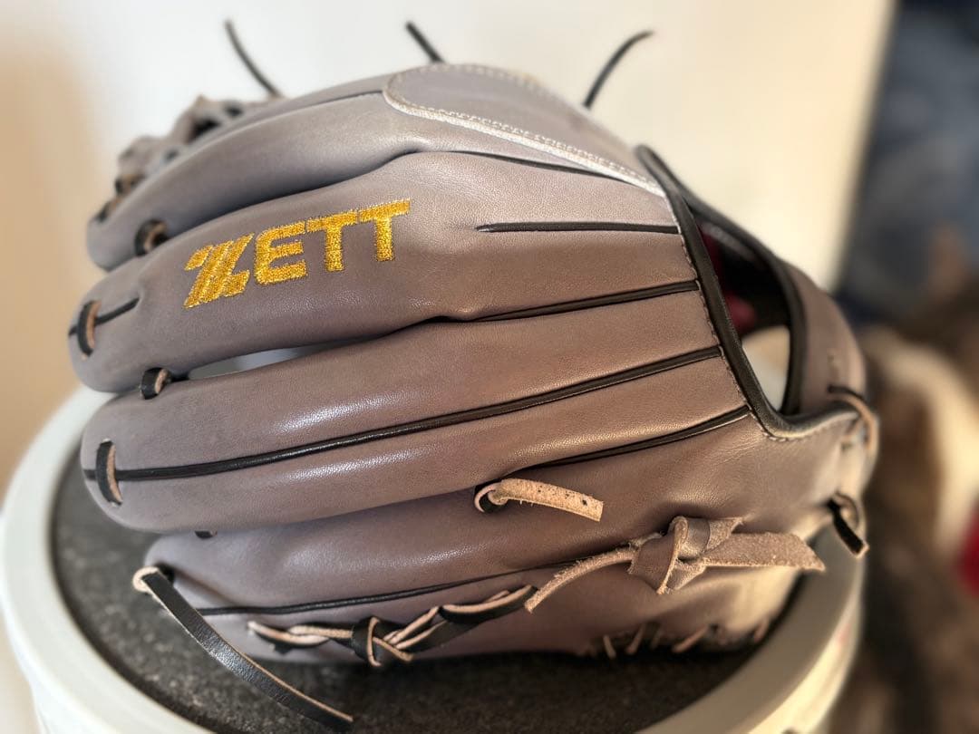 【NPB開幕セール】 ZETT プロステイタス　軟式オーダーグラブ　ダークグレー