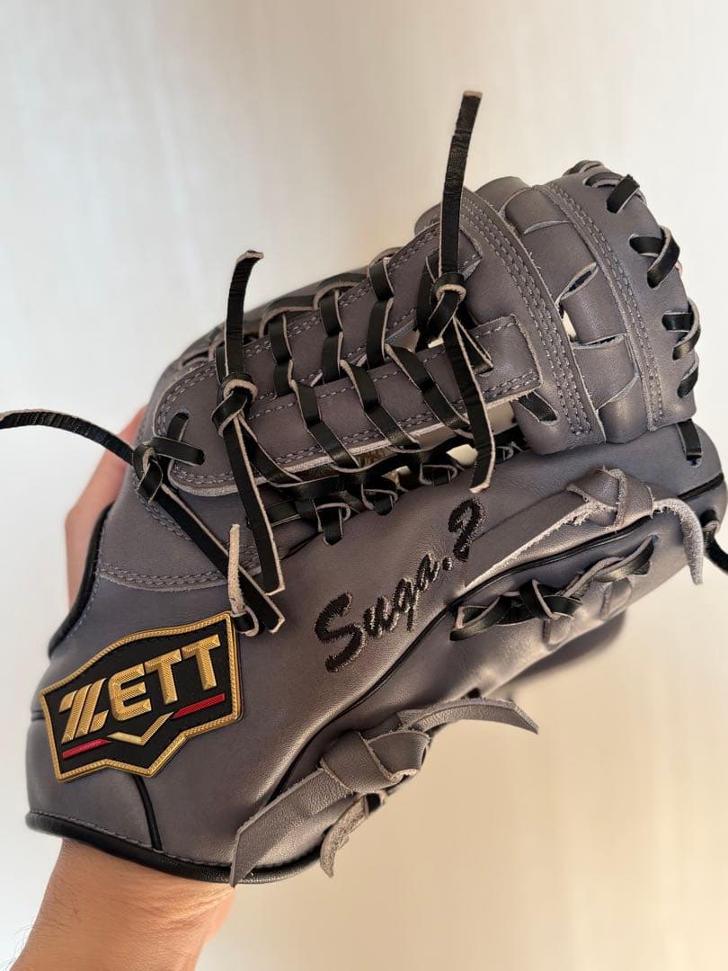【NPB開幕セール】 ZETT プロステイタス　軟式オーダーグラブ　ダークグレー
