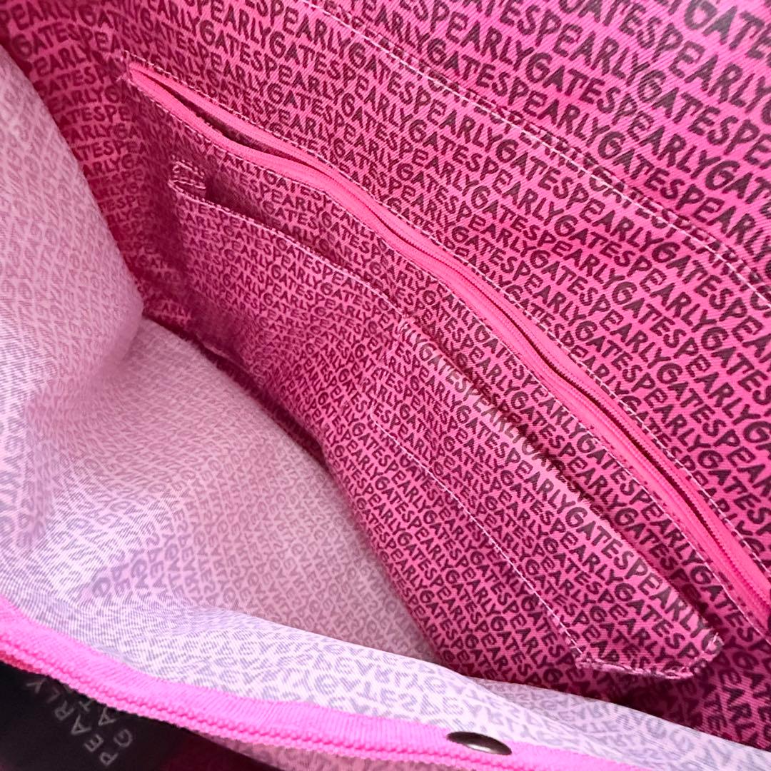 PEARLY GATES ピンクトートバッグ　ロッカーバック　ゴルフ