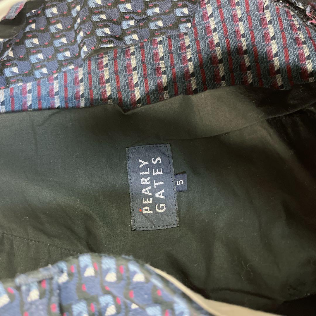 PEARLY GATES パーリーゲイツ 総柄 ストレッチパンツ ネイビー